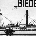 Rycina przedstawiająca parowiec Clermont Roberta Fultona na rzece Hudson