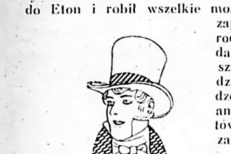 Rycina przedstawiająca dandysa z początku XIX wieku