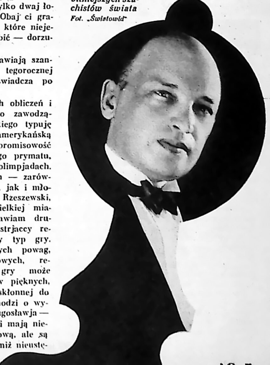 Portret szachisty doktora Ksawerego Tartakowera