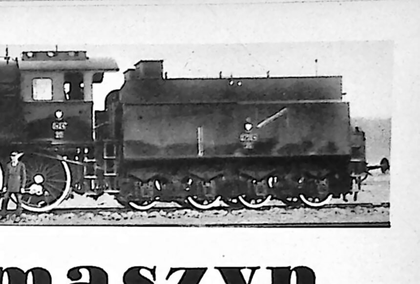 Parowóz w widoku z boku, zdjęcie fabryczne z 1935 roku.