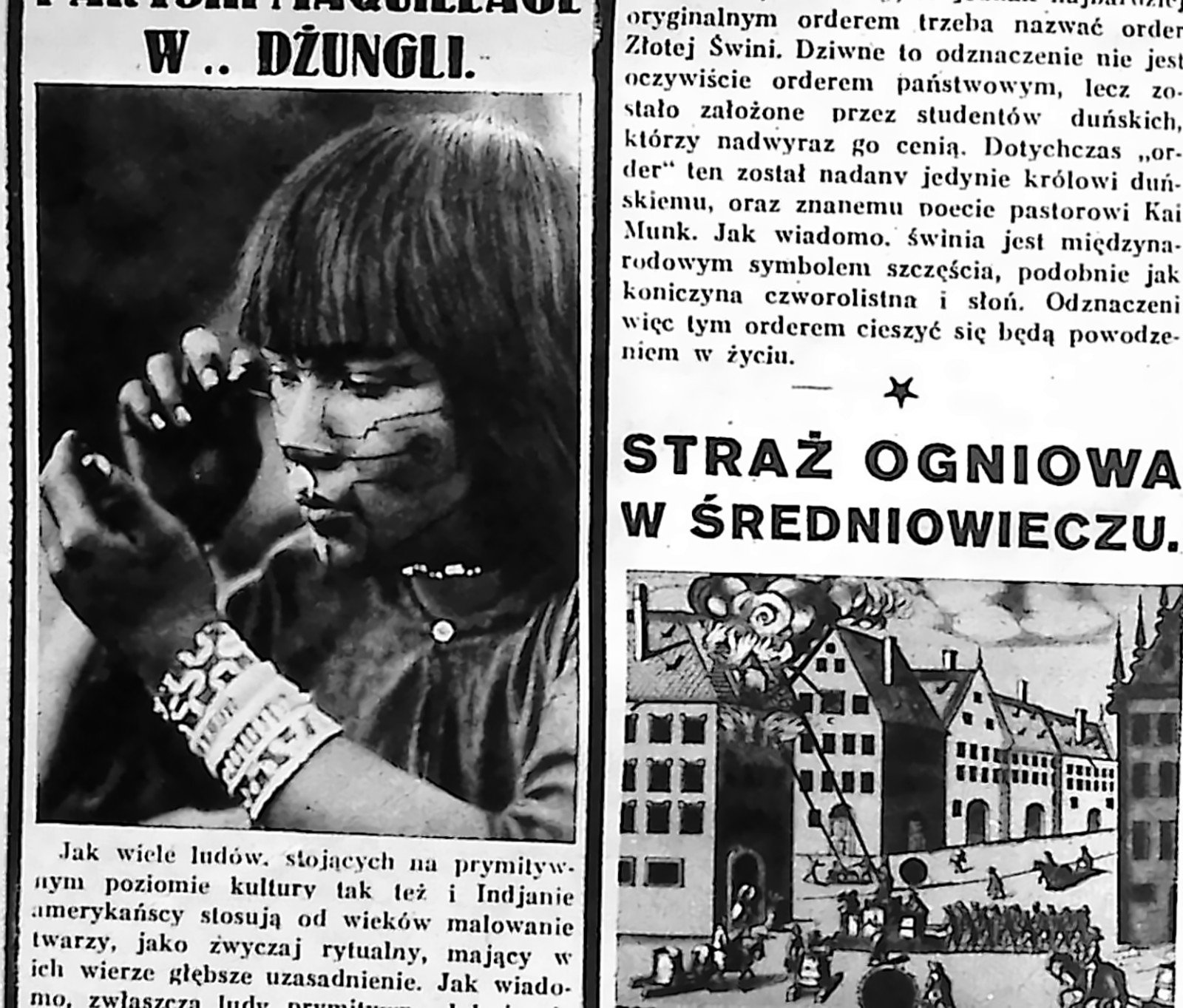 Indianka malująca twarz według rytualnych wzorów