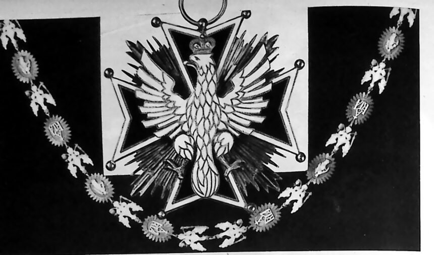 Insygnia Orderu Orła Białego z łańcuchem orderowym
