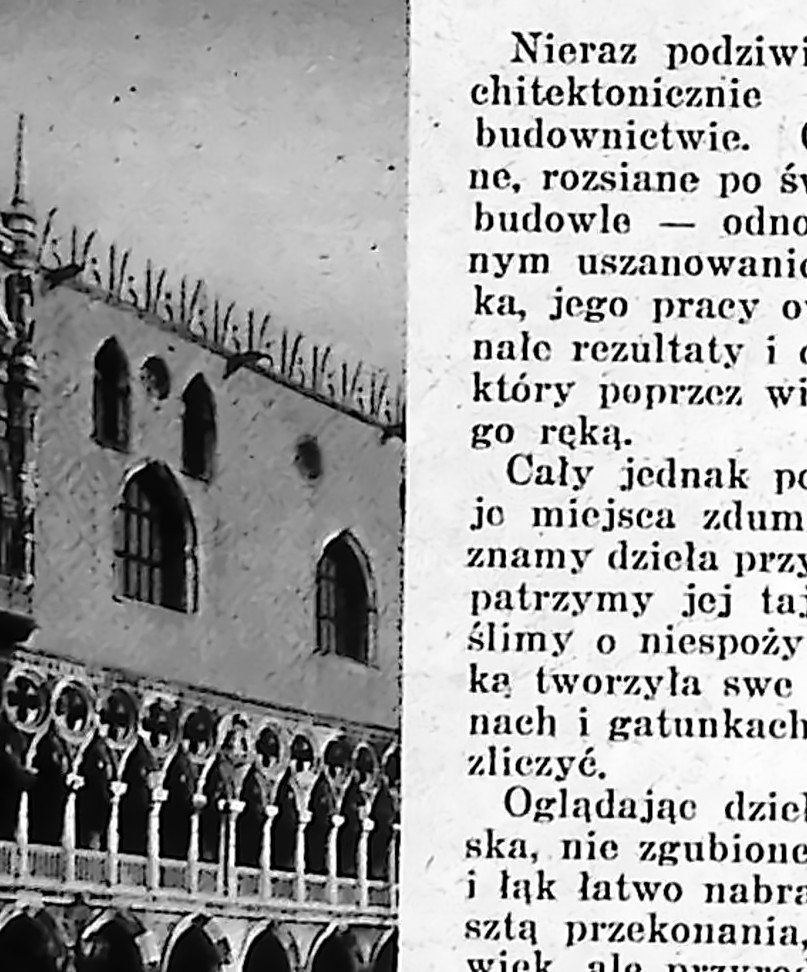 Arabeski na fasadzie Pałacu Dożów w Wenecji