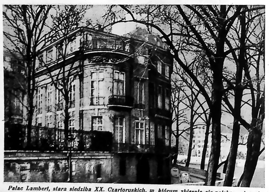 Hôtel Lambert w Paryżu, siedziba księcia Adama Czartoryskiego