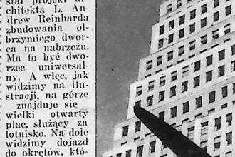 Drapacz chmur w centrum Nowego Jorku, lata 30.