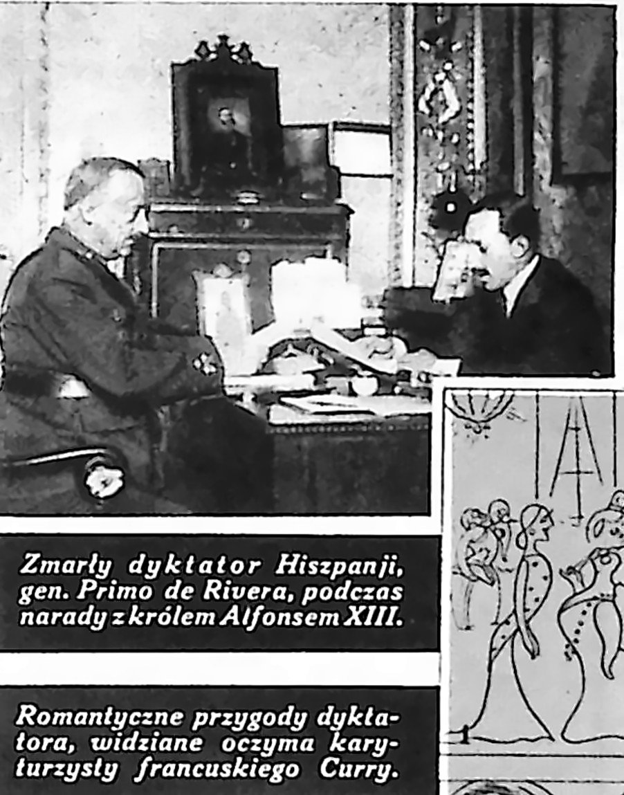 Generał Primo de Rivera w rozmowie z królem Alfonsem XIII