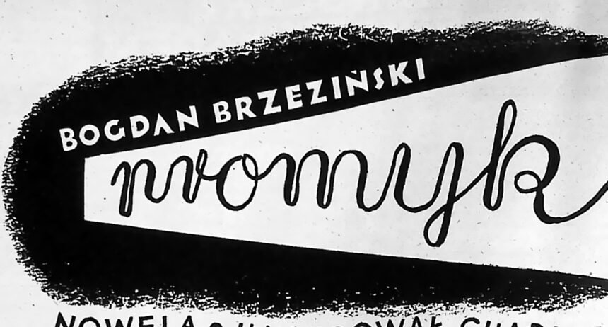 Tytuł noweli „Promyk” w oryginalnym liternictwie