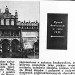 Widok Rynku Głównego w Krakowie z bryłą Sukiennic i wieżą kościoła Mariackiego.