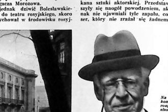 Portret mężczyzny w kapeluszu i płaszczu, zdjęcie prasowe z 1935 roku.