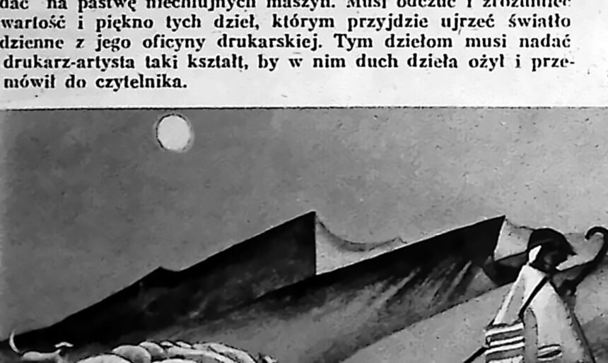 Barwna ilustracja Zofii Stryjeńskiej „Wymarsz na hale” z książki Muzyka Podhala